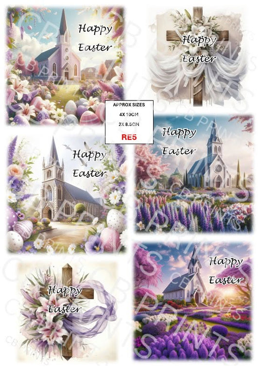 Religious Easter Decoupage Paper RE5 – Mulberry Paper Print