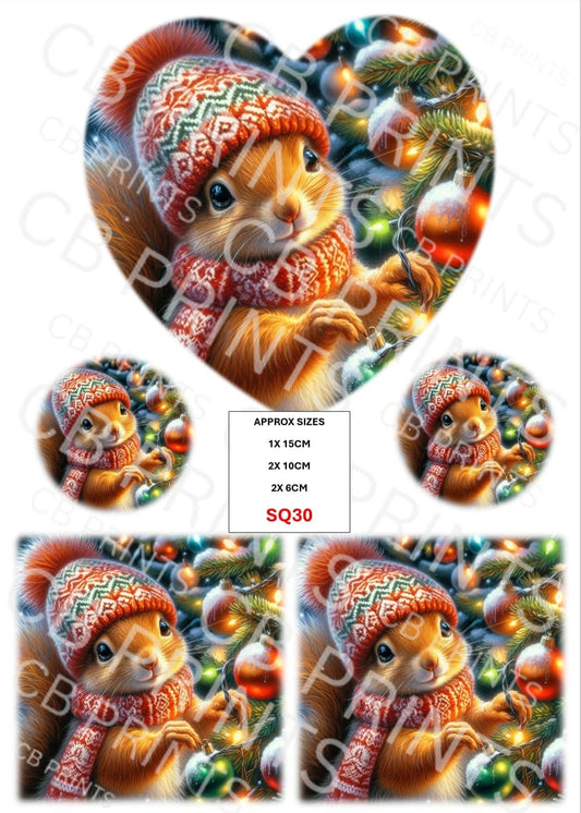 Squirrel Decoupage Print SQ30 | Mulberry Paper