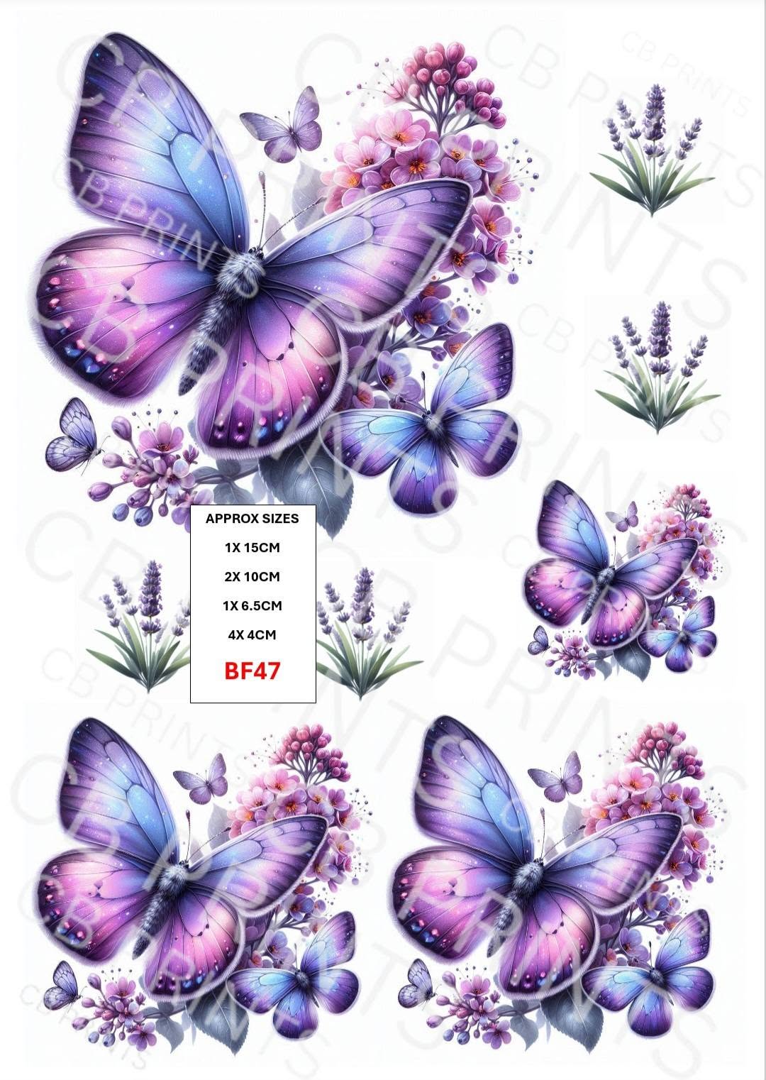 Butterfly Decoupage Paper Print BF47 – Mulberry Paper