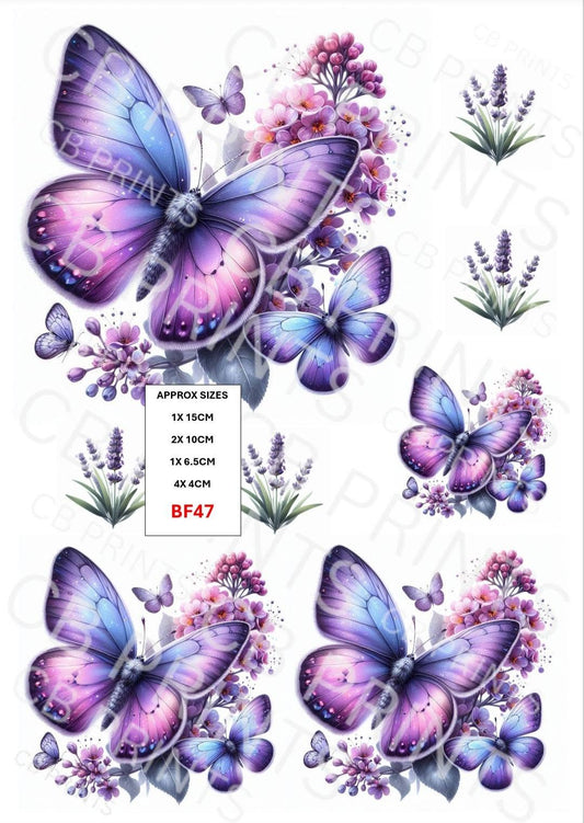 Butterfly Decoupage Paper Print BF47 – Mulberry Paper