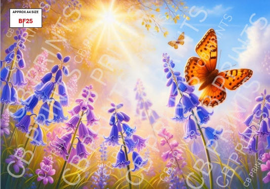 Butterfly Decoupage Paper Print BF25 – Mulberry Paper