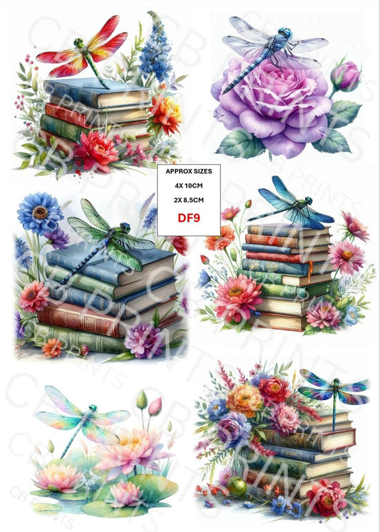 Dragonfly Decoupage Paper Print DF9 – Mulberry Paper