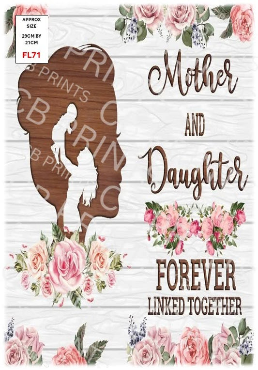Mother's Day Decoupage Print FL71 | Mulberry Paper