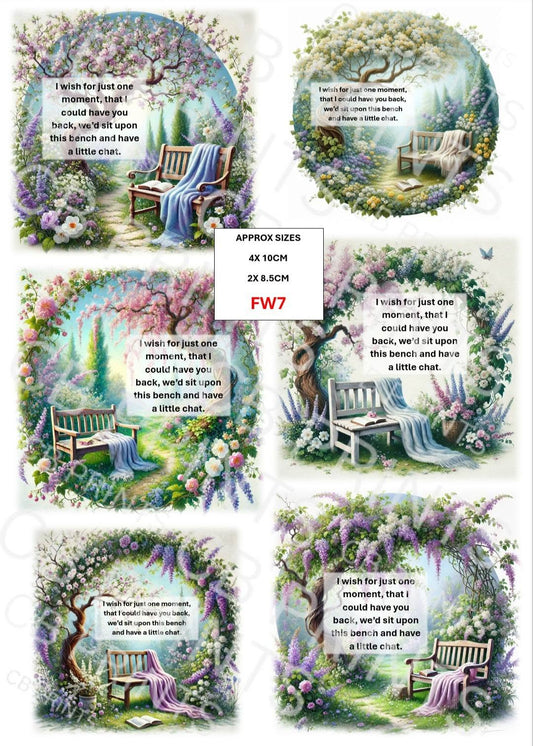 Remembrance & Bereavement Decoupage Paper FW7 – Mulberry Paper Print