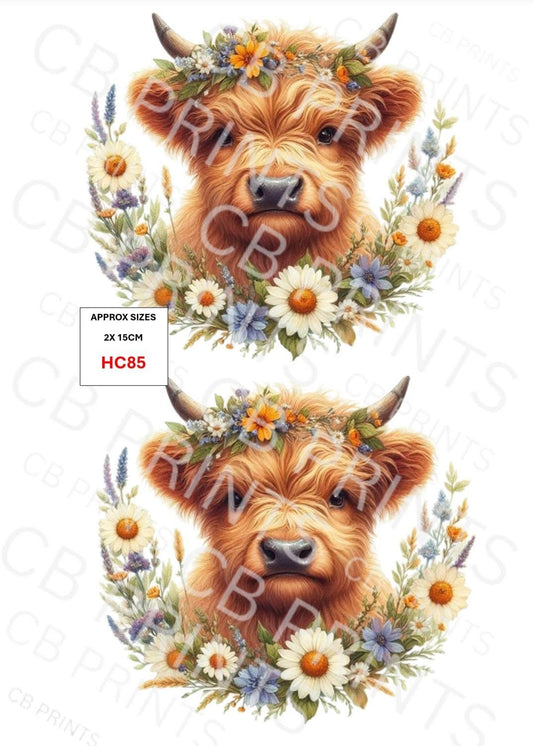 Highland Cow Decoupage Print HC85 | Mulberry Paper