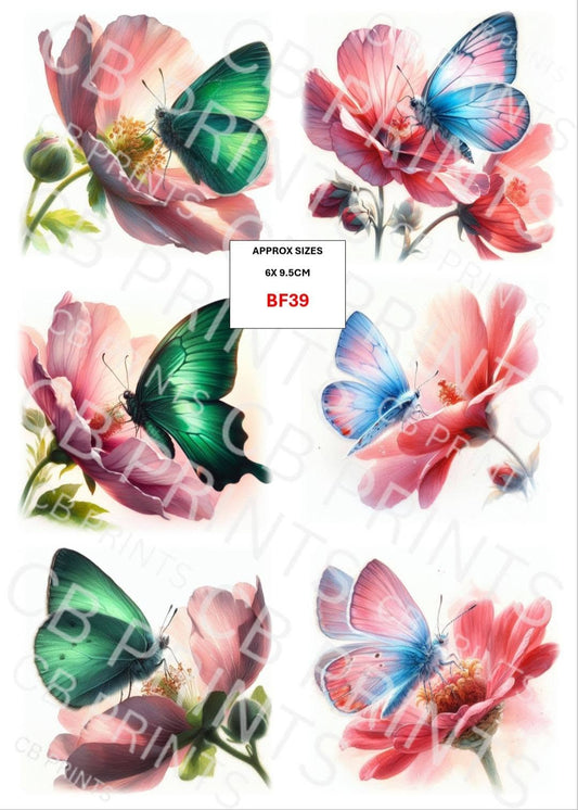 Butterfly Decoupage Paper Print BF39 – Mulberry Paper