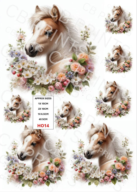 Horse Decoupage Paper HO14 – Mulberry Paper Print