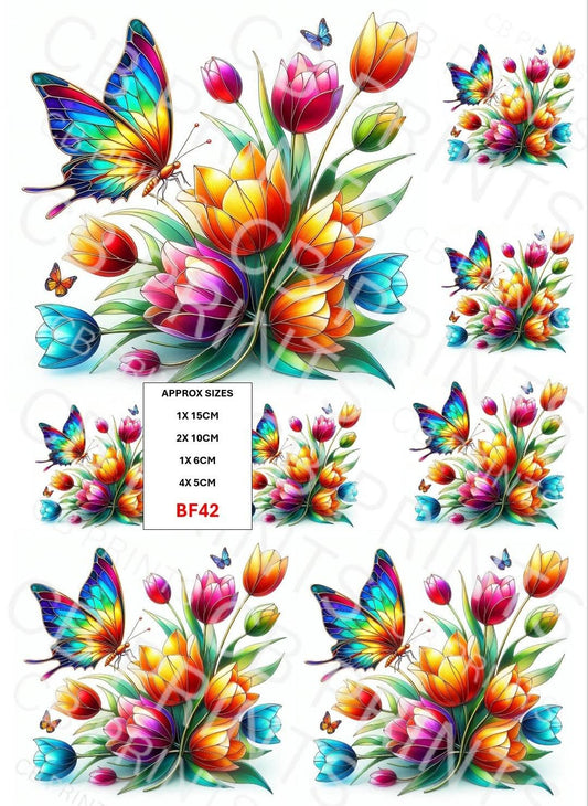 Butterfly Decoupage Paper Print BF42 – Mulberry Paper