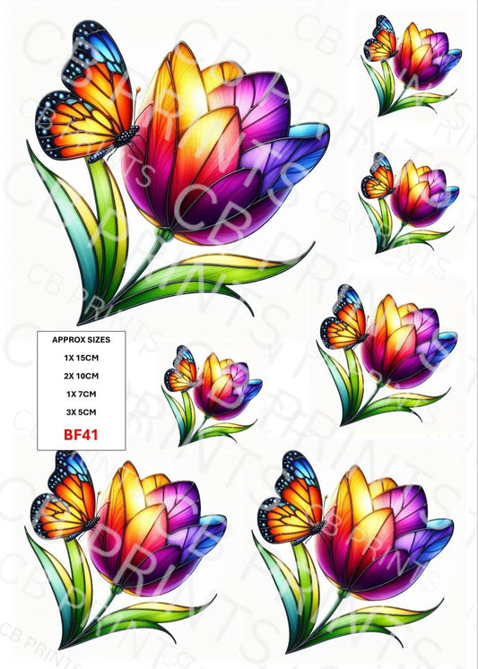 Butterfly Decoupage Paper Print BF41 – Mulberry Paper