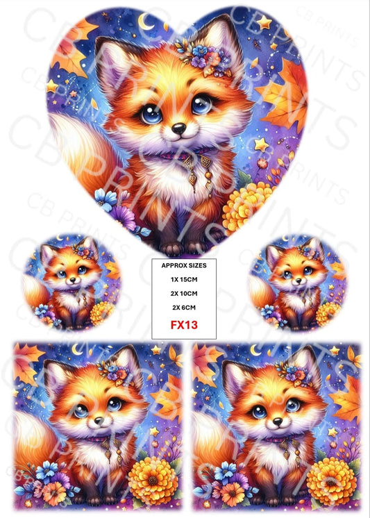Fox Decoupage Print FX13 | Mulberry Paper