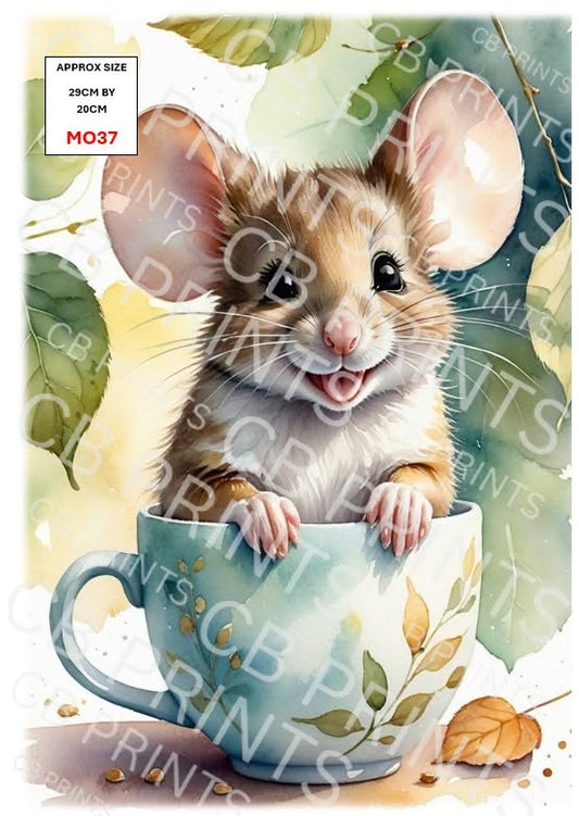 Mouse Decoupage Paper MO37 – Mulberry Paper Print