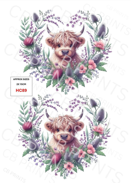 Highland Cow Decoupage Print HC89 | Mulberry Paper