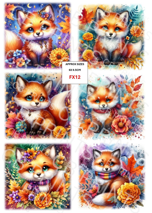 Fox Decoupage Print FX12 | Mulberry Paper