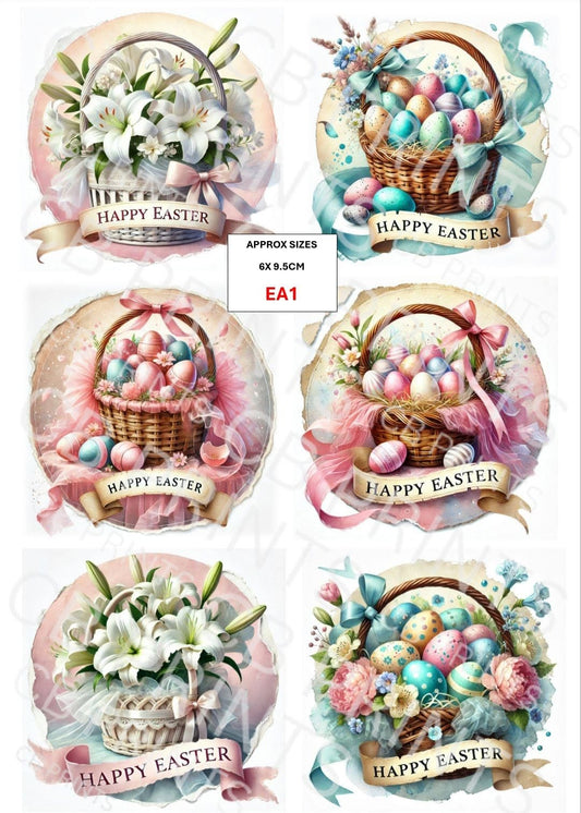Easter Decoupage Paper EA1 – Mulberry Paper Print