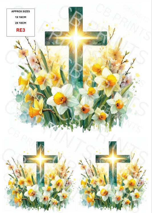 Religious Easter Decoupage Paper RE3 – Mulberry Paper Print
