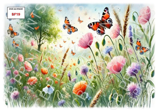 Butterfly Decoupage Paper Print BF19 – Mulberry Paper