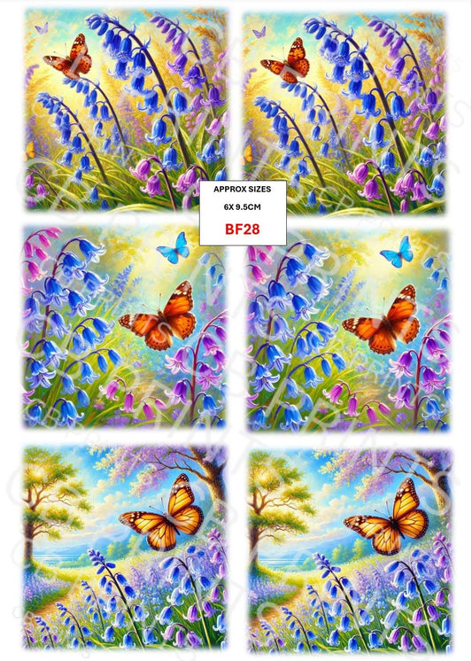 Butterfly Decoupage Paper Print BF28 – Mulberry Paper