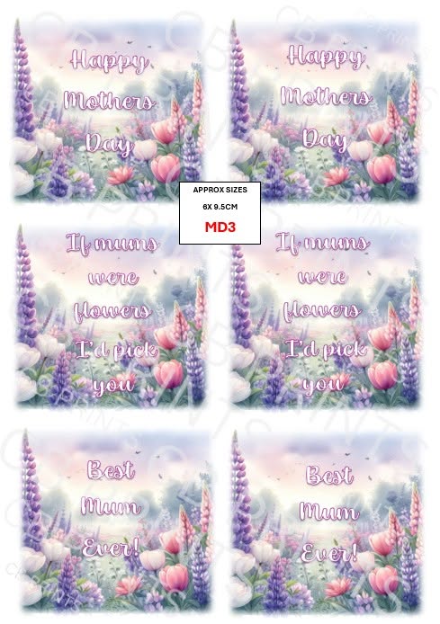 Mother's Day Decoupage Print MD3 | Mulberry Paper