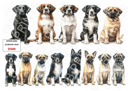 Dog Decoupage Print DG86 | Mulberry Paper