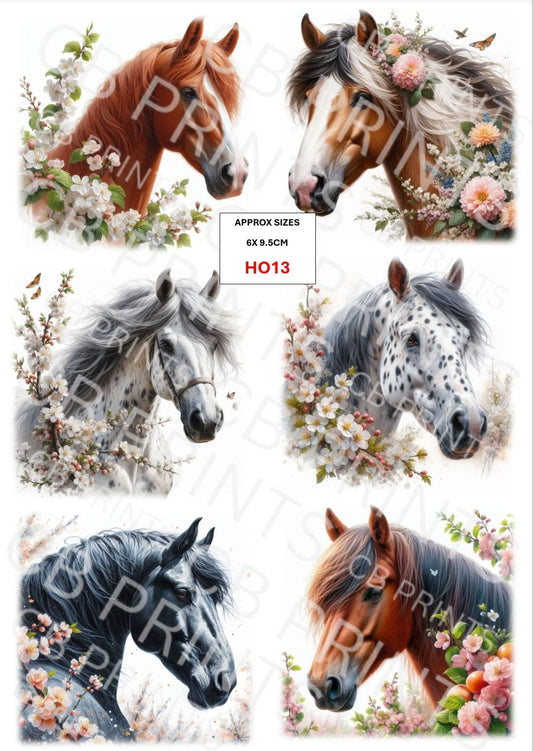 Horse Decoupage Paper HO13 – Mulberry Paper Print