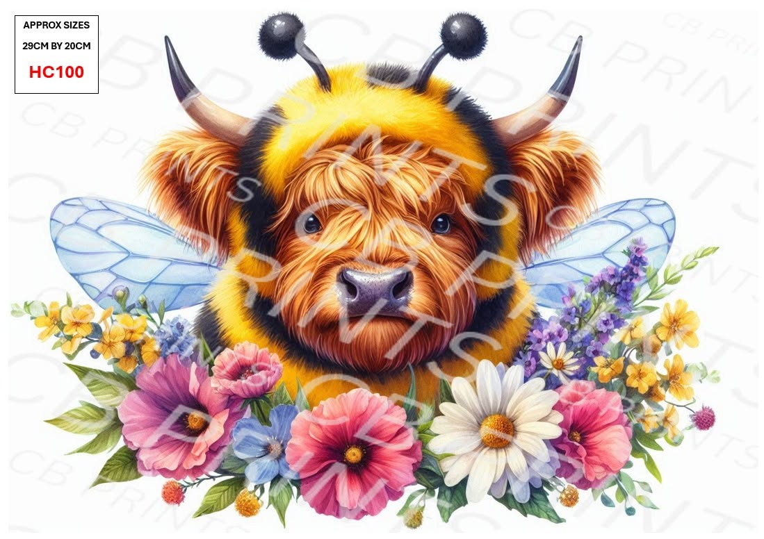 Highland Cow Decoupage Print HC100 | Mulberry Paper
