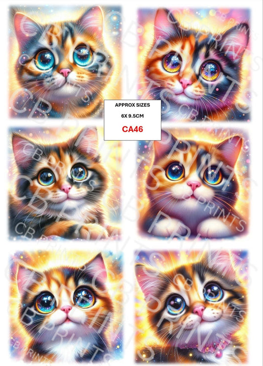 Cat Decoupage Paper CA46 – Mulberry Paper Print
