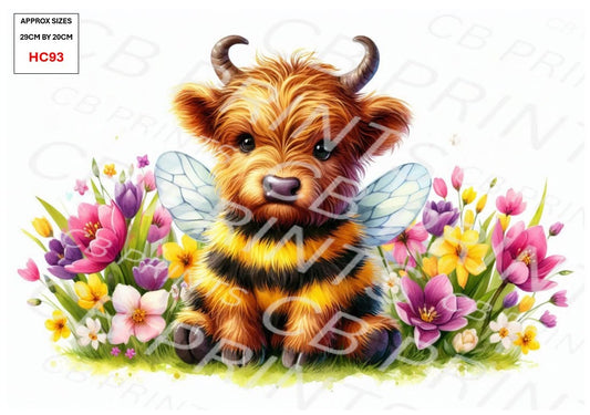 Highland Cow Decoupage Print HC93 | Mulberry Paper