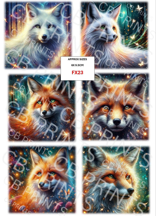Fox Decoupage Print FX23 | Mulberry Paper