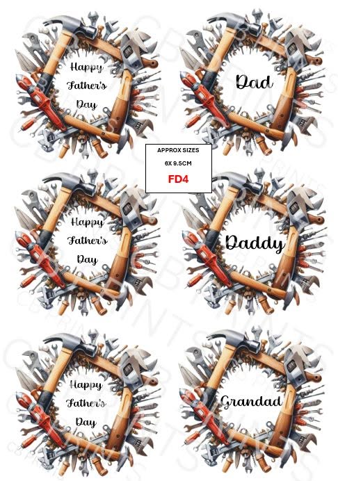 Father's Day Decoupage Print FD4 | Mulberry Paper