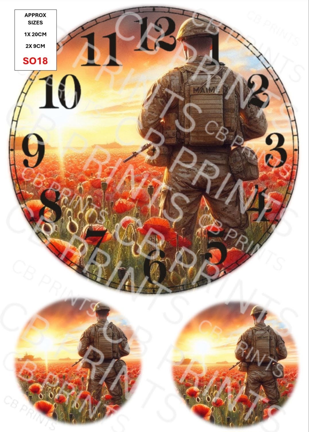 Remembrance Soldier Decoupage Paper Print SO18 – Mulberry Paper