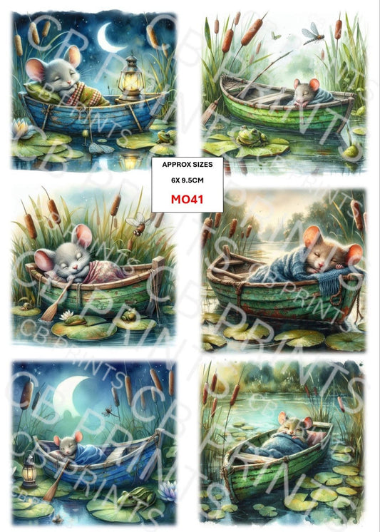 Mouse Decoupage Paper MO41 – Mulberry Paper Print
