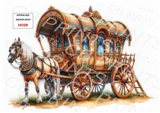 Horse Decoupage Paper HO26 – Mulberry Paper Print