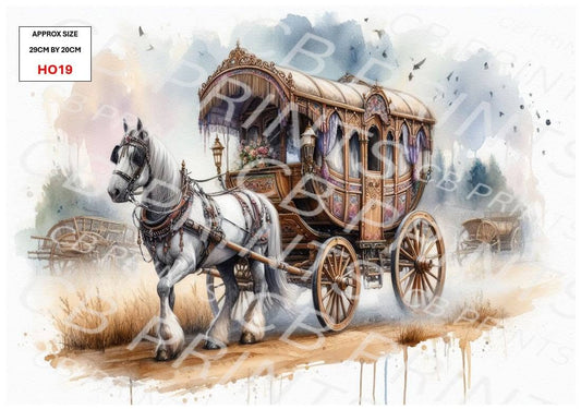 Horse Decoupage Paper HO19 – Mulberry Paper Print