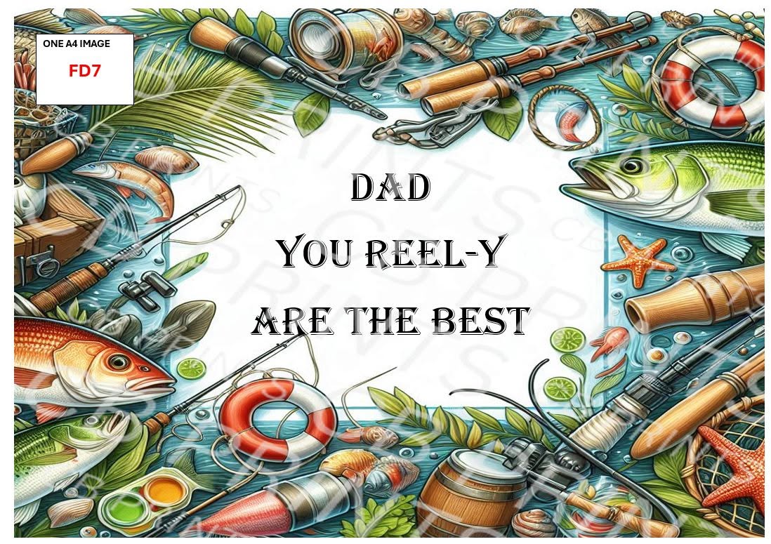 Father's Day Decoupage Print FD7 | Mulberry Paper