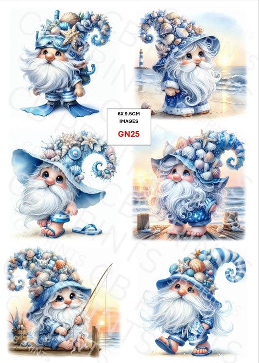 Gnome/Gonk Decoupage Paper Print GN25 – Mulberry Paper
