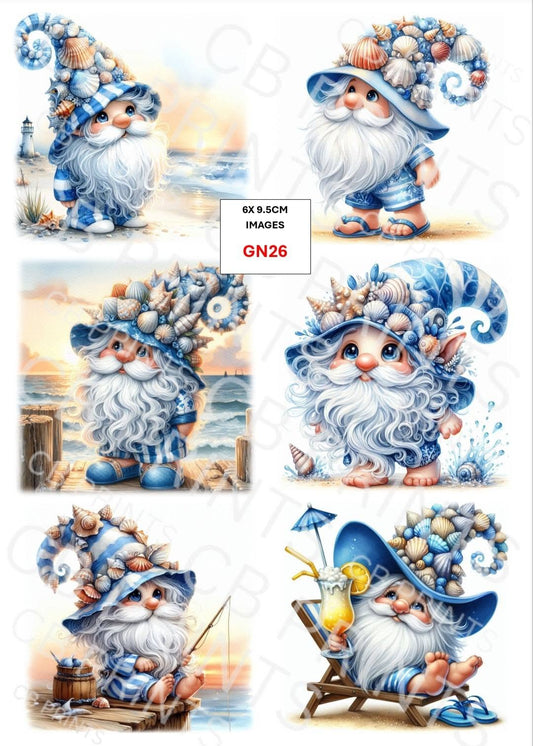Gnome/Gonk Decoupage Paper Print GN26 – Mulberry Paper