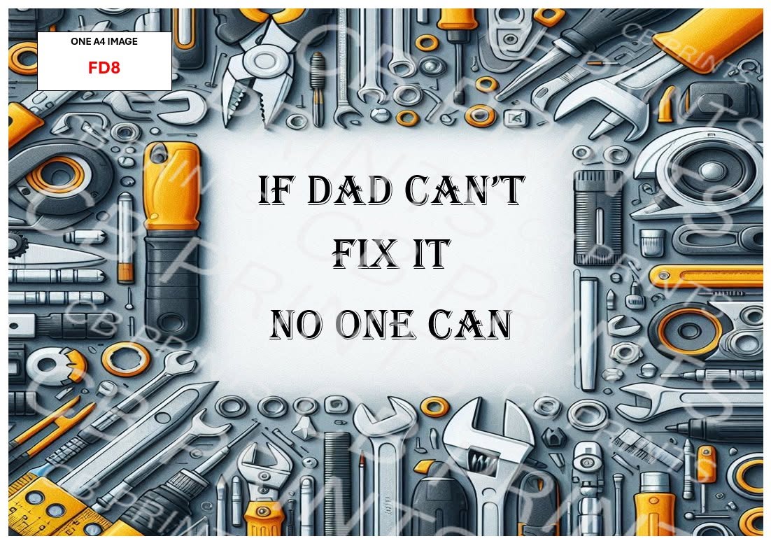 Father's Day Decoupage Print FD8 | Mulberry Paper