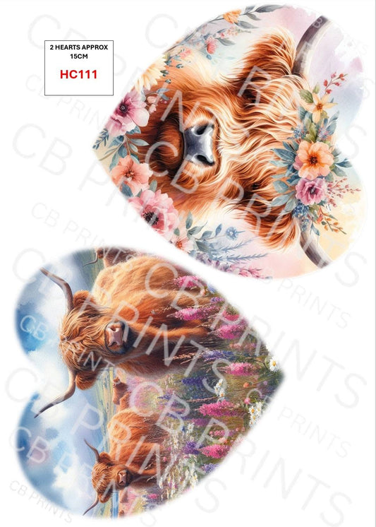 Highland Cow Decoupage Print HC111 | Mulberry Paper