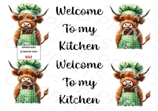 Highland Cow Decoupage Print SG2 | Mulberry Paper