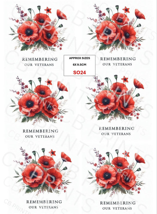 Remembrance Soldier Decoupage Paper Print SO24 – Mulberry Paper