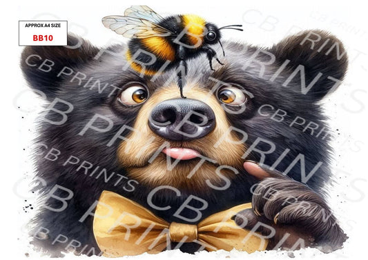 Brown Bear Decoupage Paper BB10 – Mulberry Paper Print