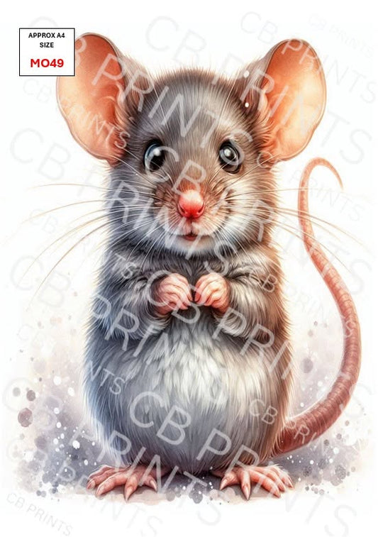 Mouse Decoupage Paper MO49 – Mulberry Paper Print