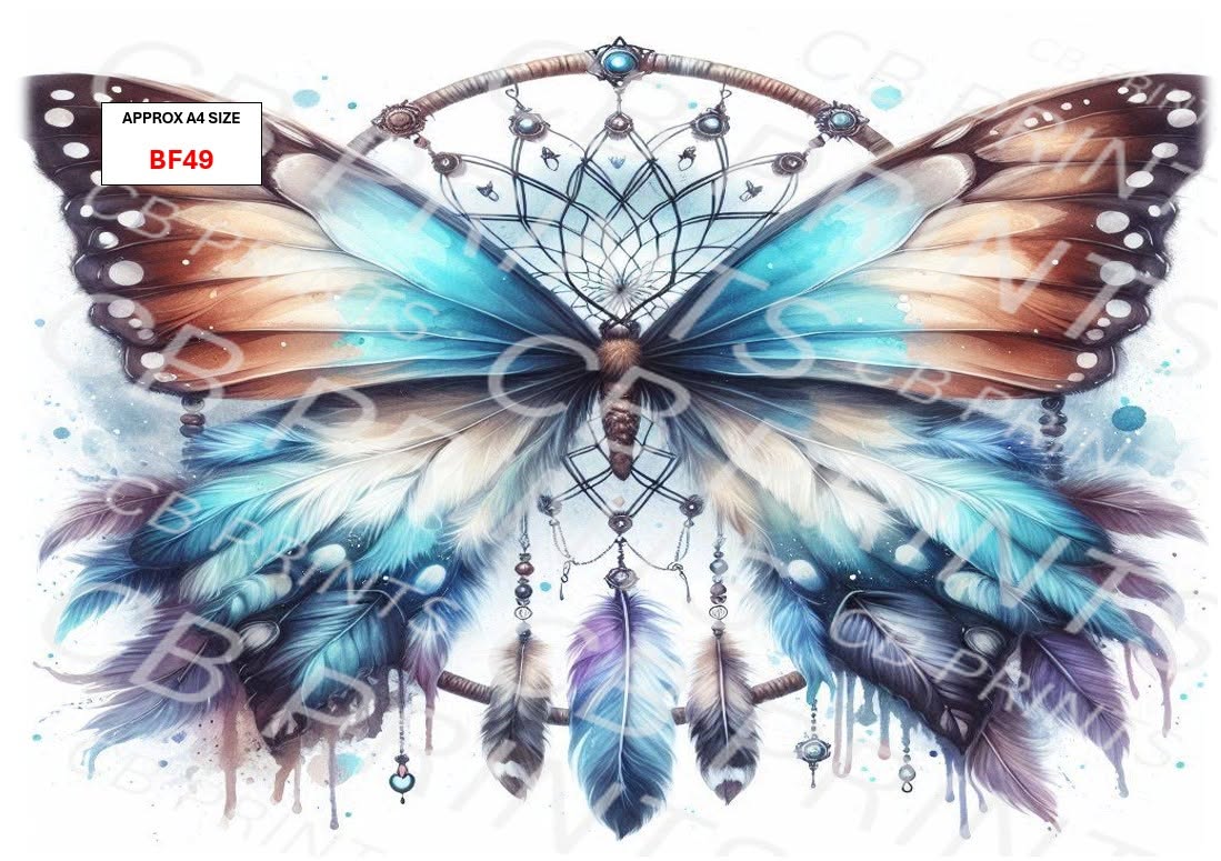 Butterfly Decoupage Paper Print BF49 – Mulberry Paper