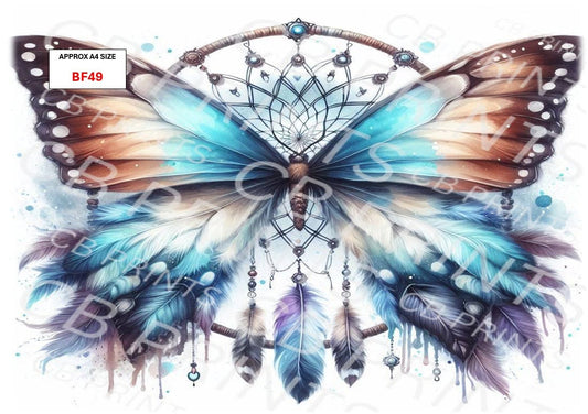 Butterfly Decoupage Paper Print BF49 – Mulberry Paper