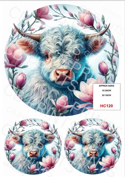 Highland Cow Decoupage Print HC120 | Mulberry Paper