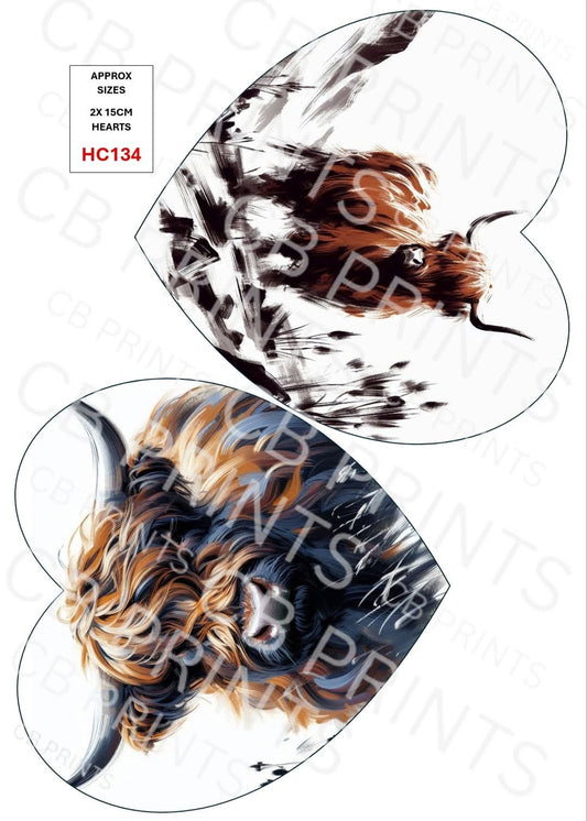 Highland Cow Decoupage Print HC134 | Mulberry Paper