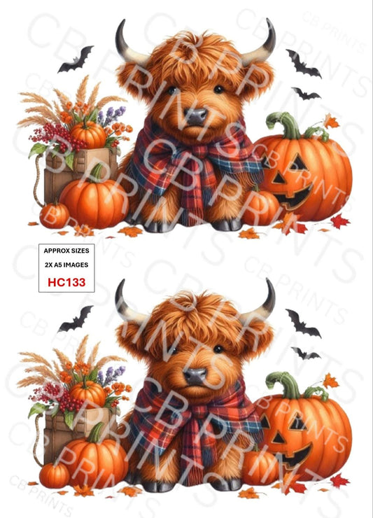 Highland Cow Decoupage Print HC133 | Mulberry Paper