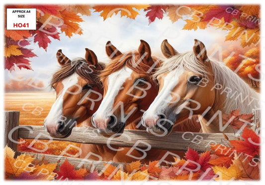 Horse Decoupage Paper HO41 – Mulberry Paper Print