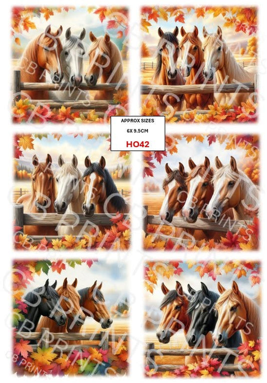 Horse Decoupage Paper HO42 – Mulberry Paper Print