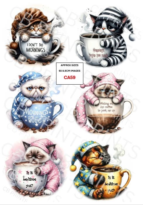 Cat Decoupage Paper CA59 – Mulberry Paper Print